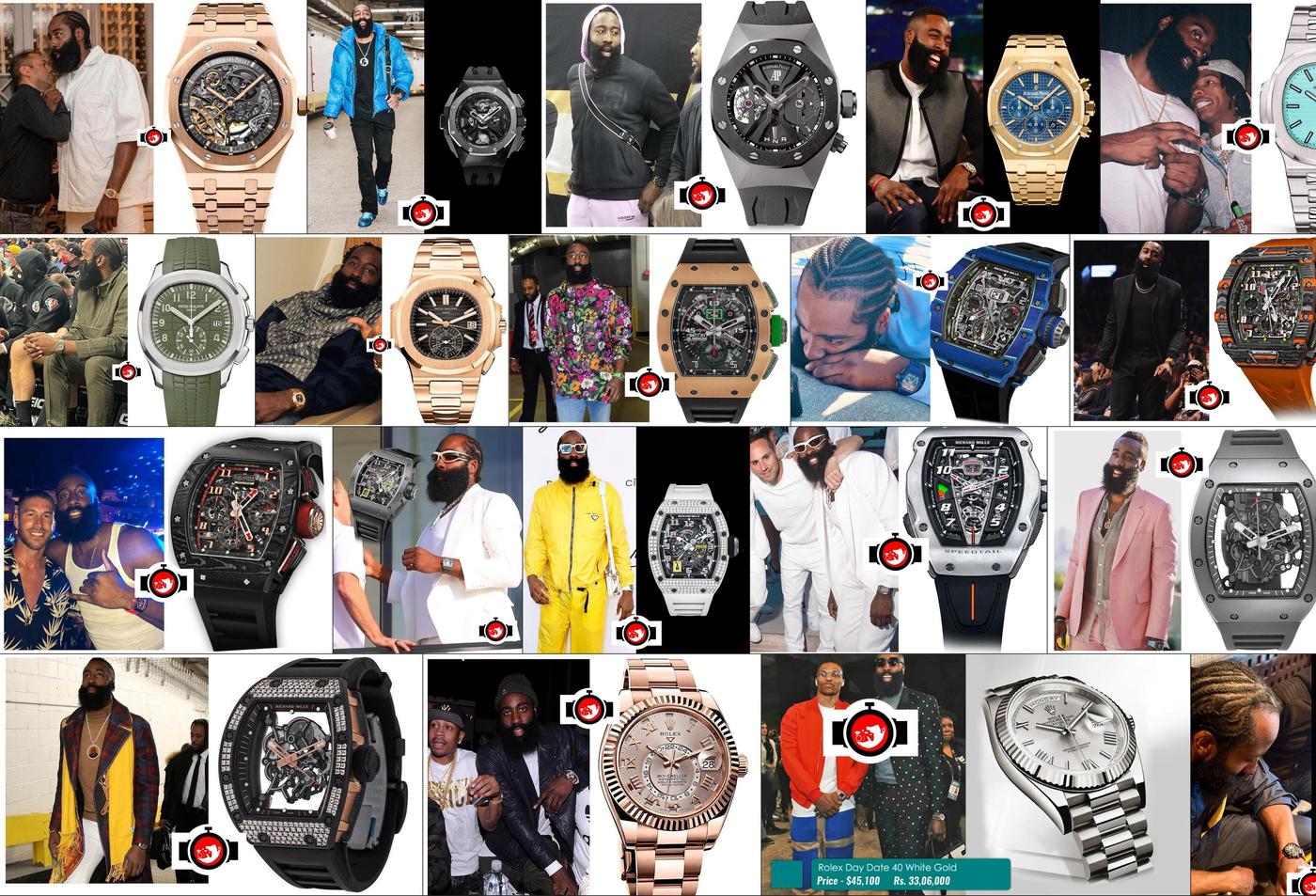 Unveiling the All-Star Style: A Closer Look at James Harden's Coveted Watch Collection